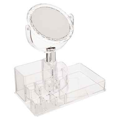 Beauty Cosmetic Organiser With Mirror