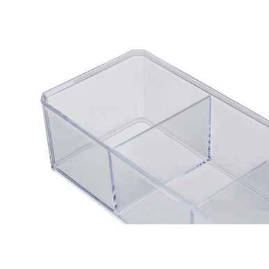 Beauty 3 Compartment Cosmetics Organiser With Lid