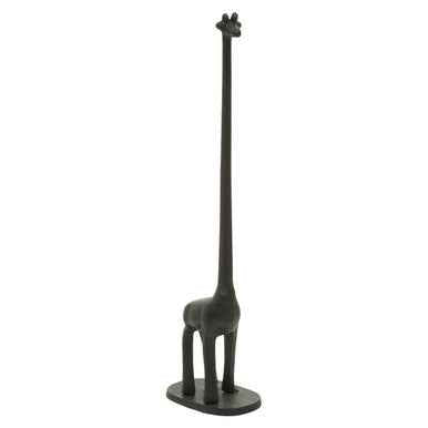 Fauna Black Giraffe Toilet Roll Holder