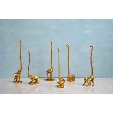 Fauna Gold Finish Giraffe Toilet Roll Holder