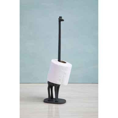 Fauna Grey Giraffe Toilet Roll Holder