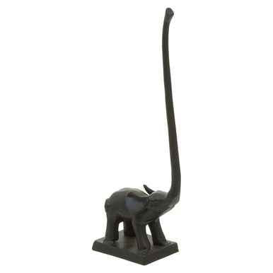 Fauna Black Finish Elephant Toiler Roll Holder