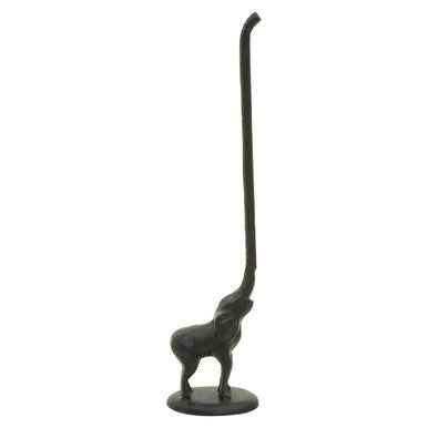 Fauna Black Finish Elephant Toilet Roll Holder
