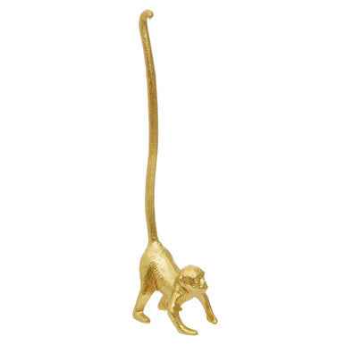 Fauna Gold Finish Monkey Toilet Roll Holder