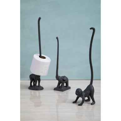 Fauna Grey Monkey Toilet Roll Holder