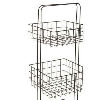 Kirby Three Tier Black Storage Caddy
