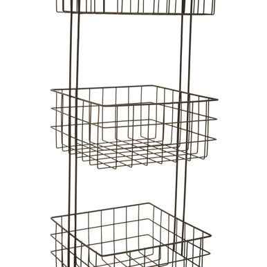 Kirby Three Tier Black Storage Caddy