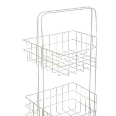 Kirby Three Tier White Storage Caddy