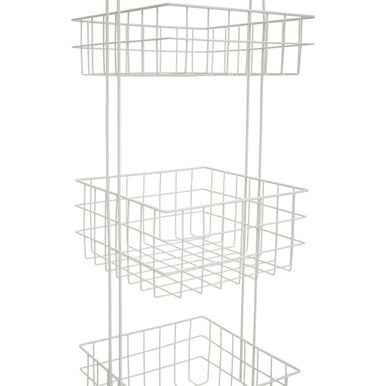 Kirby Three Tier White Storage Caddy