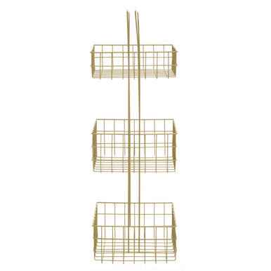 Kirby Three Tier Gold Finish Storage Caddy