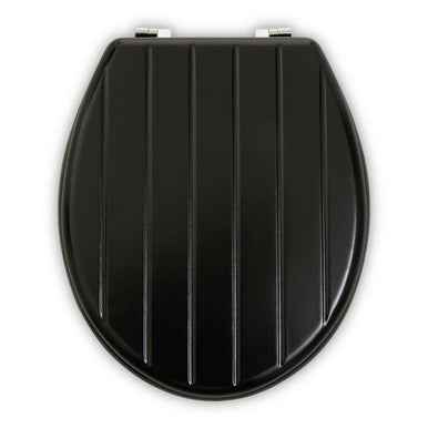 Brooks Black Panel Effect Toilet Seat