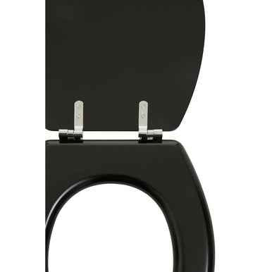 Brooks Black Panel Effect Toilet Seat