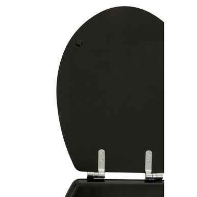 Brooks Black Panel Effect Toilet Seat