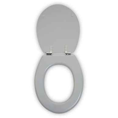 Brooks Grey Panel Effect Toilet Seat
