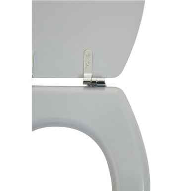 Brooks Grey Panel Effect Toilet Seat