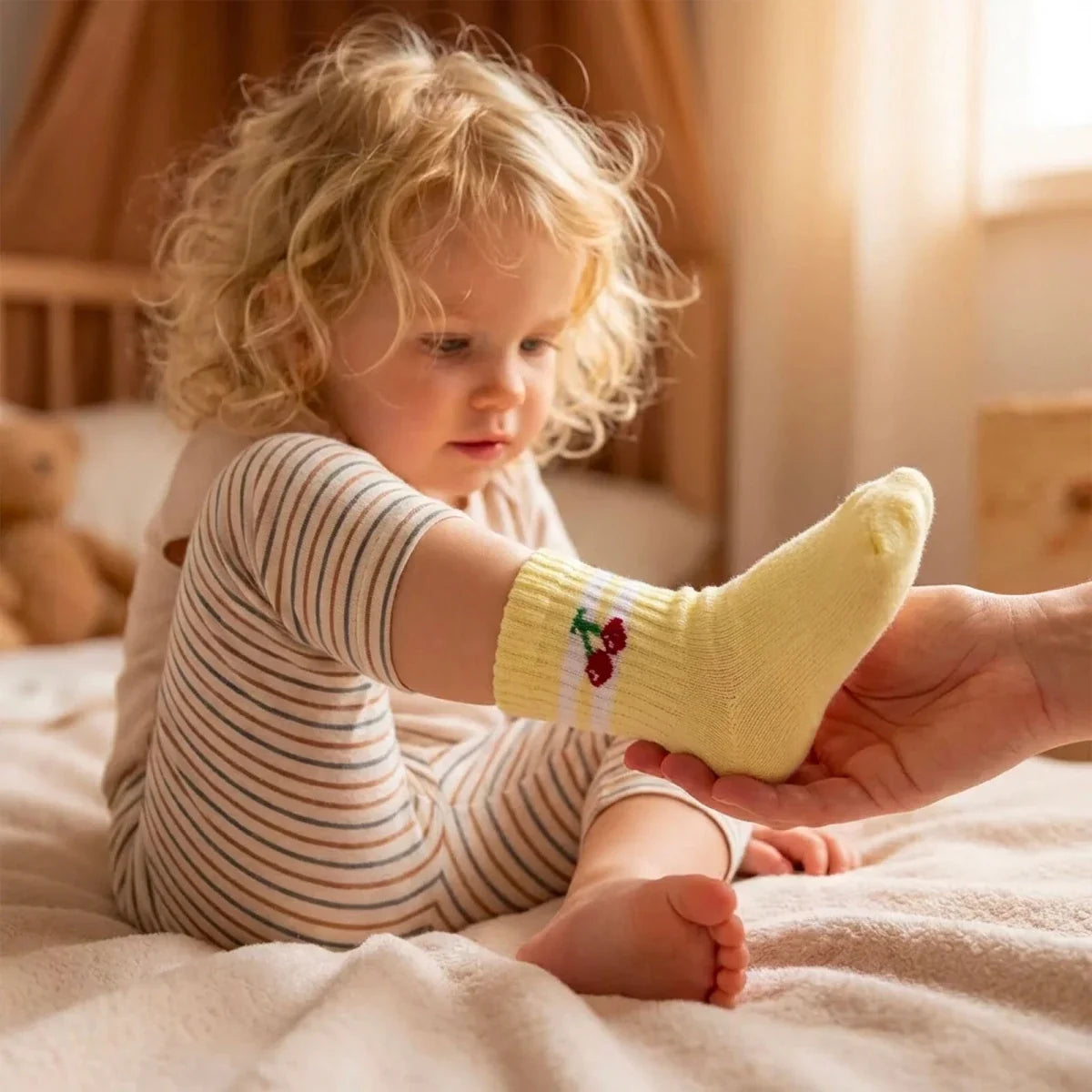 HelloBaby Striped 3 Pack Ankle Baby Socks (Newborn to 3-4 Years)