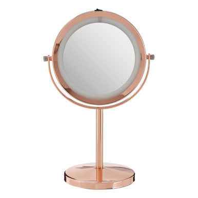 Clara Rose Gold Led Mirror