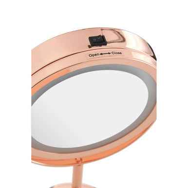 Clara Rose Gold Led Mirror