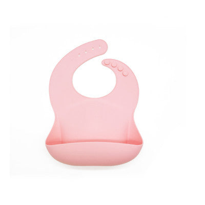 Silicone Baby Bib with Pocket - BPA-Free Waterproof Feeding Bib