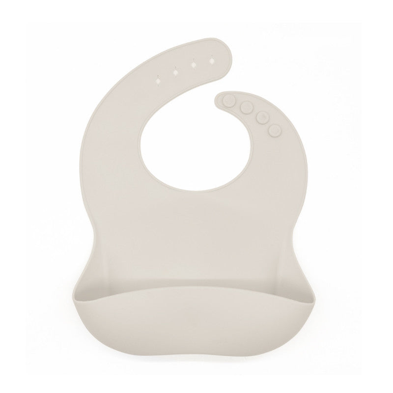 Silicone Baby Bib with Pocket - BPA-Free Waterproof Feeding Bib
