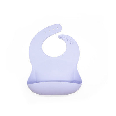 Silicone Baby Bib with Pocket - BPA-Free Waterproof Feeding Bib