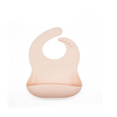 Silicone Baby Bib with Pocket - BPA-Free Waterproof Feeding Bib