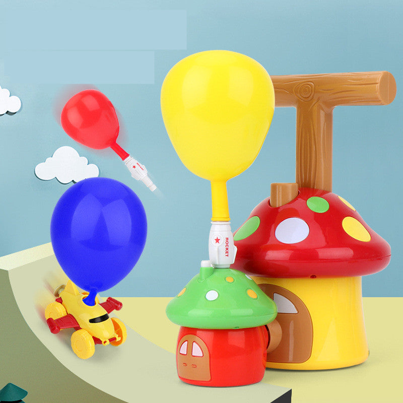Cartoon Mushroom Powered Balloon Car