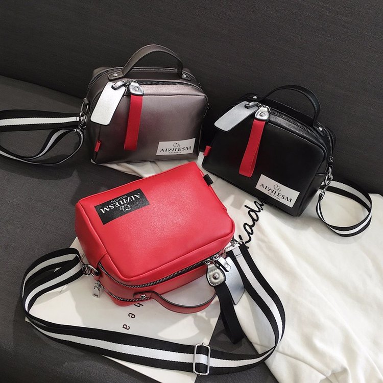 Wide Shoulder Strap Crossbody All-Match Soft Handbag
