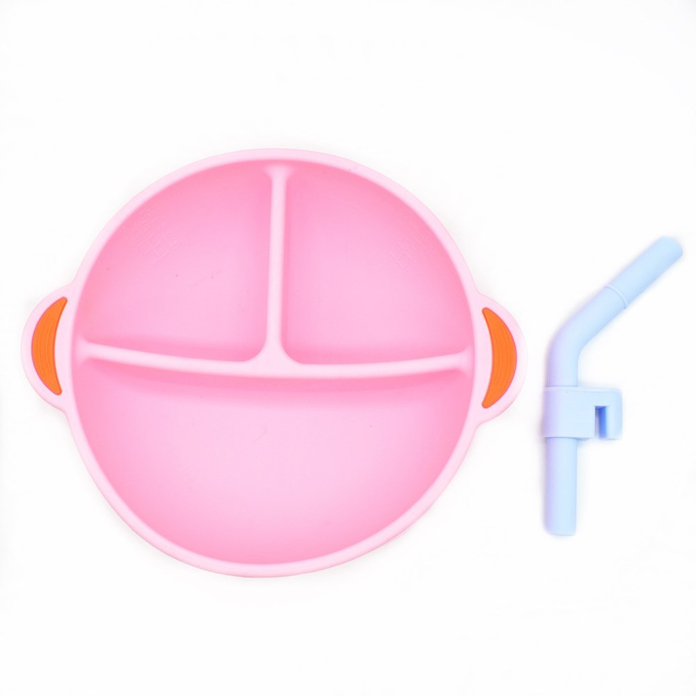 Elira Silicone Divided Baby Plate – BPA-Free Grid Feeding Plate