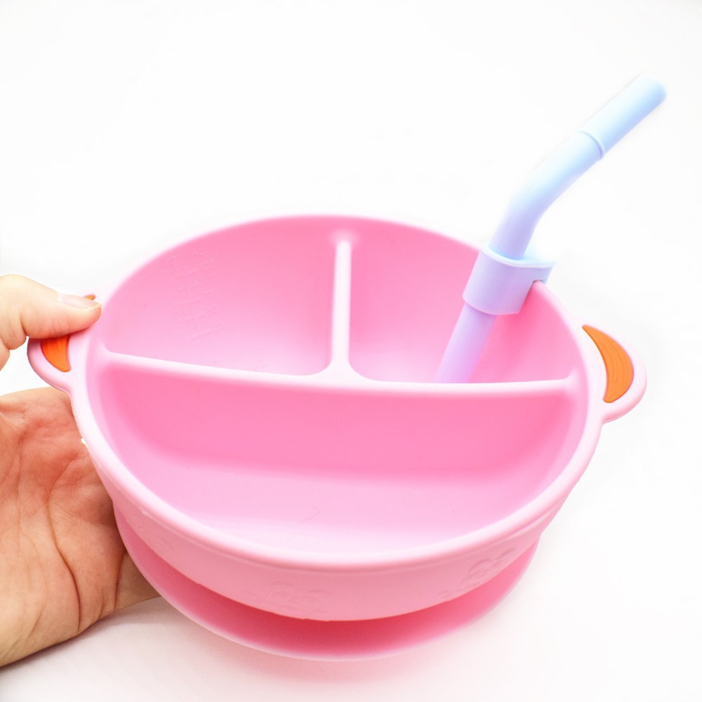 Elira Silicone Divided Baby Plate – BPA-Free Grid Feeding Plate