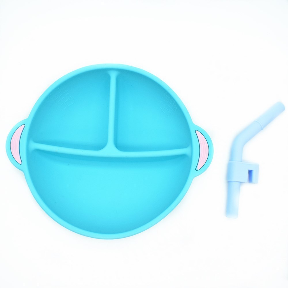 Elira Silicone Divided Baby Plate – BPA-Free Grid Feeding Plate