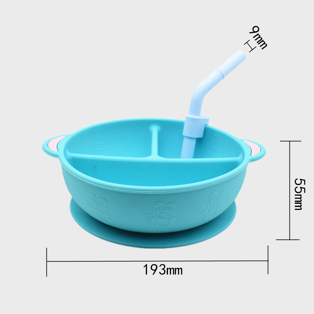 Elira Silicone Divided Baby Plate – BPA-Free Grid Feeding Plate