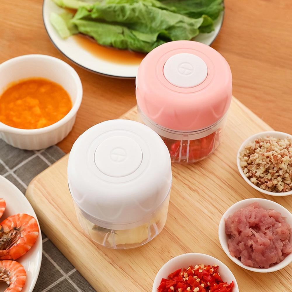 Wireless Electric Garlic Masher - USB Rechargeable Baby Food Blender