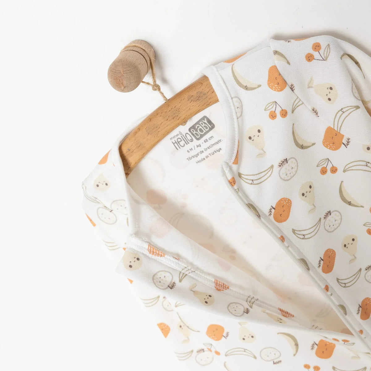 HelloBaby Fruit Print Baby Sleepsuit with Feet (Newborn to 9 Months)