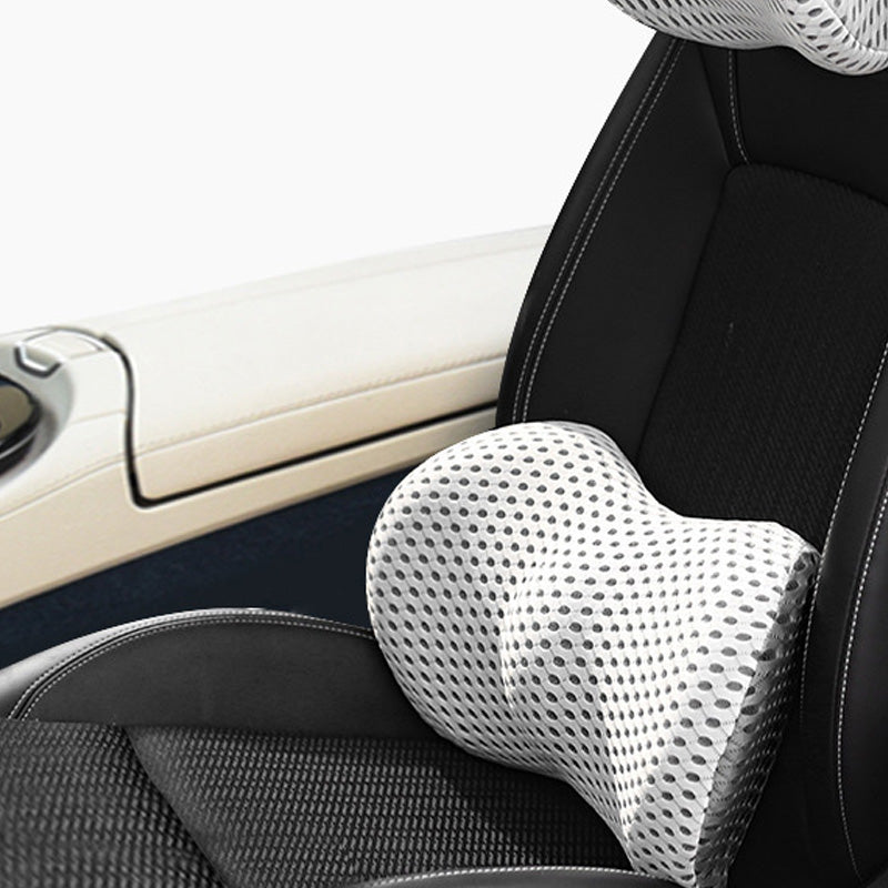 Memory Foam Car Headrest Lumbar Support Set