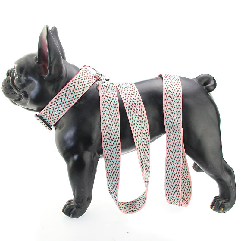 Small And Medium-sized Dog Teddy Vest-style Collar, Chest Strap, Puppies, Dog Chain