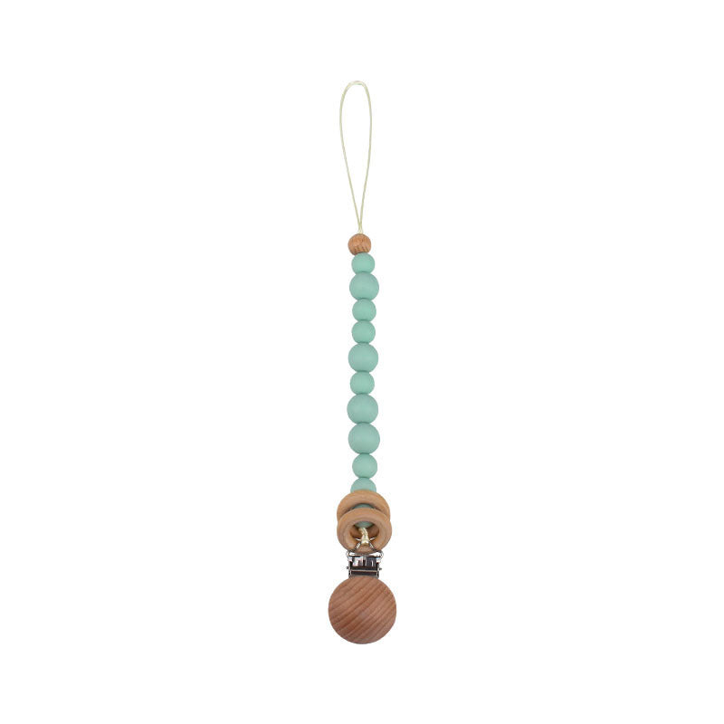 Baby Products Soothing Beech Wood Clip Pacifier Chain