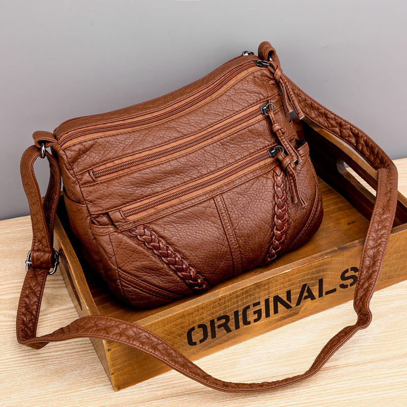 Soft Leather Sense Large Capacity Ladies Messenger Bag