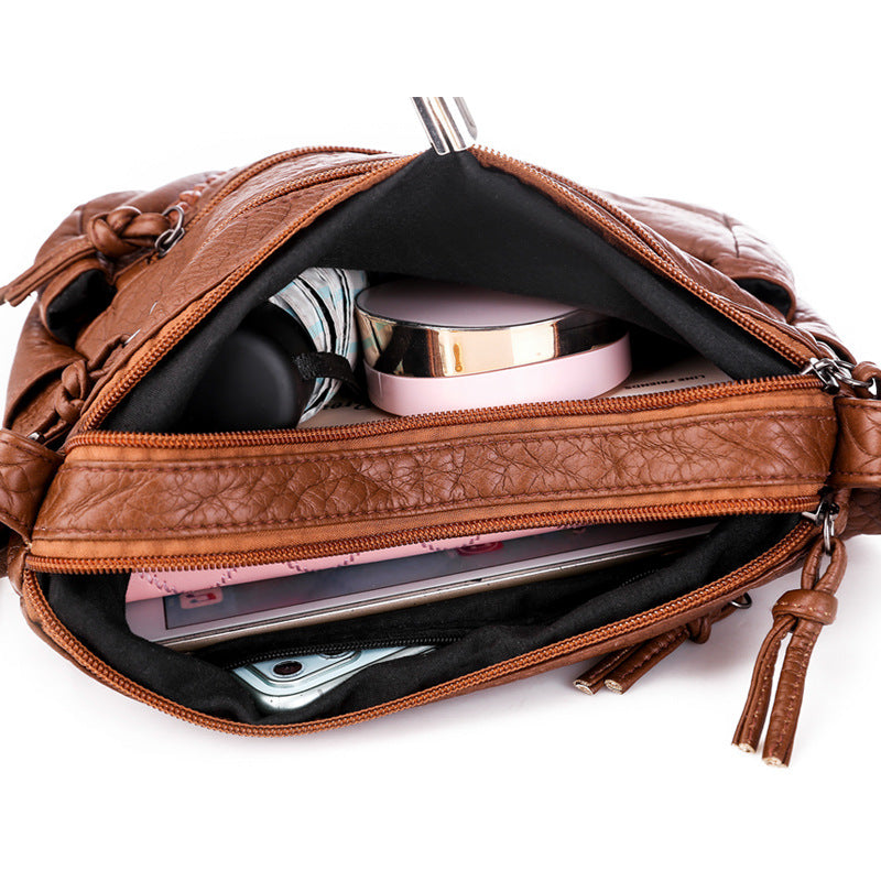 Soft Leather Sense Large Capacity Ladies Messenger Bag