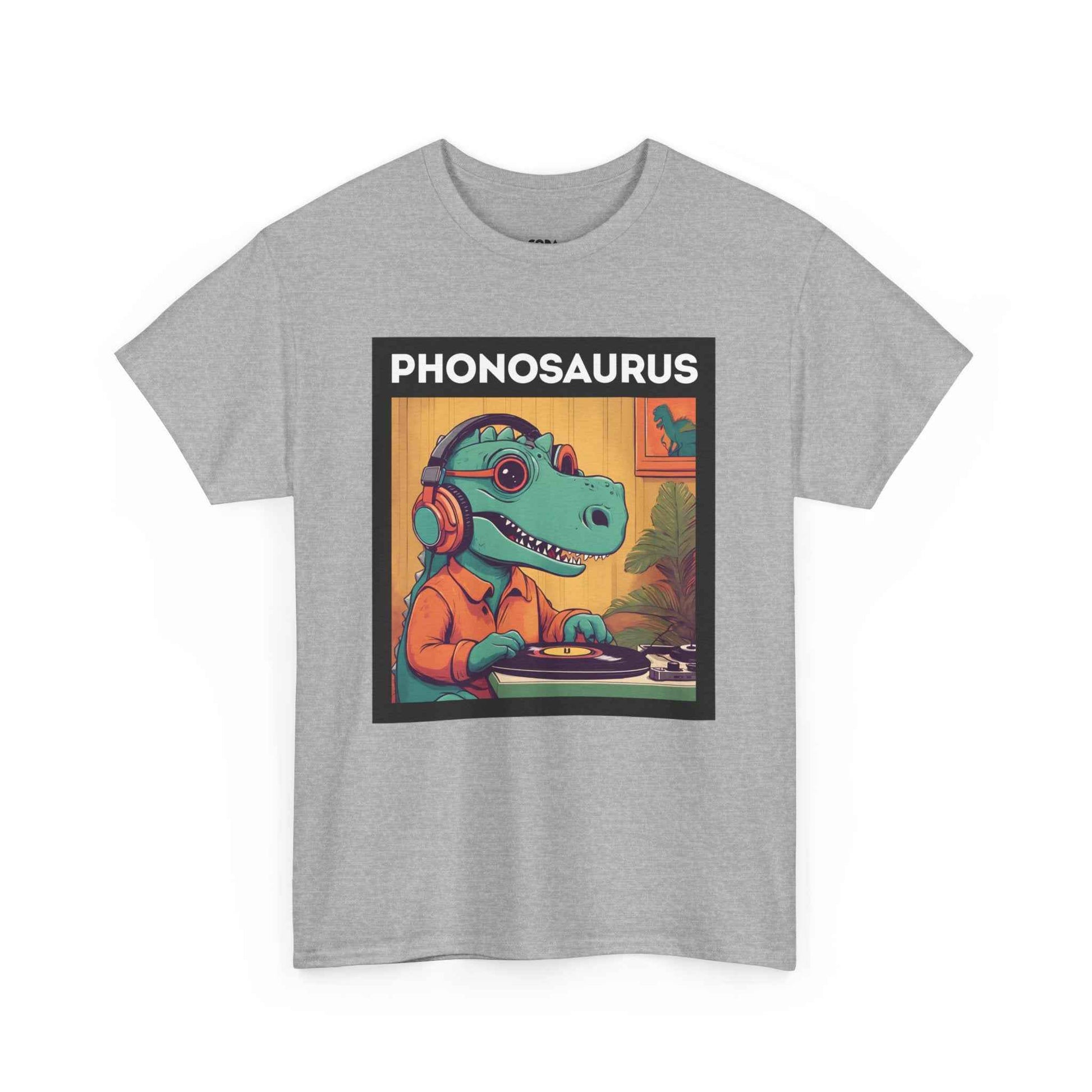 'Phonosaurus' Men's Vinyl T-Shirt