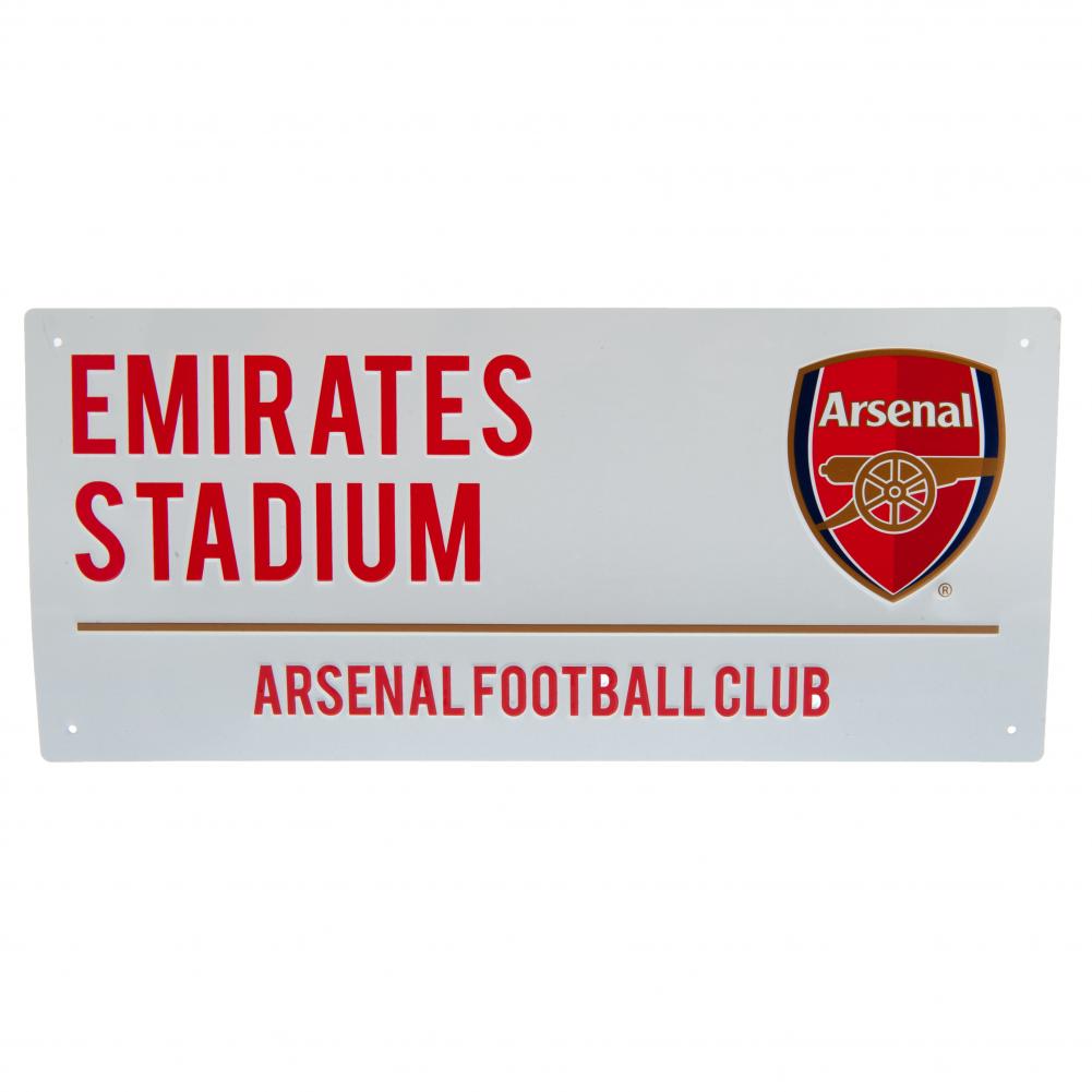 Arsenal FC Colour Crest Street Sign