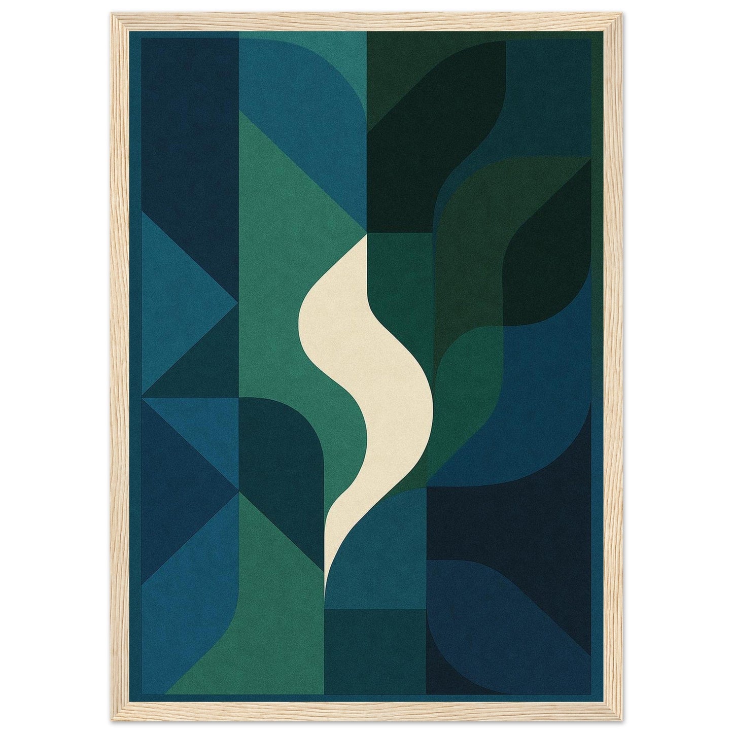 Abstract Night - Premium Matte Paper Wooden Framed Poster