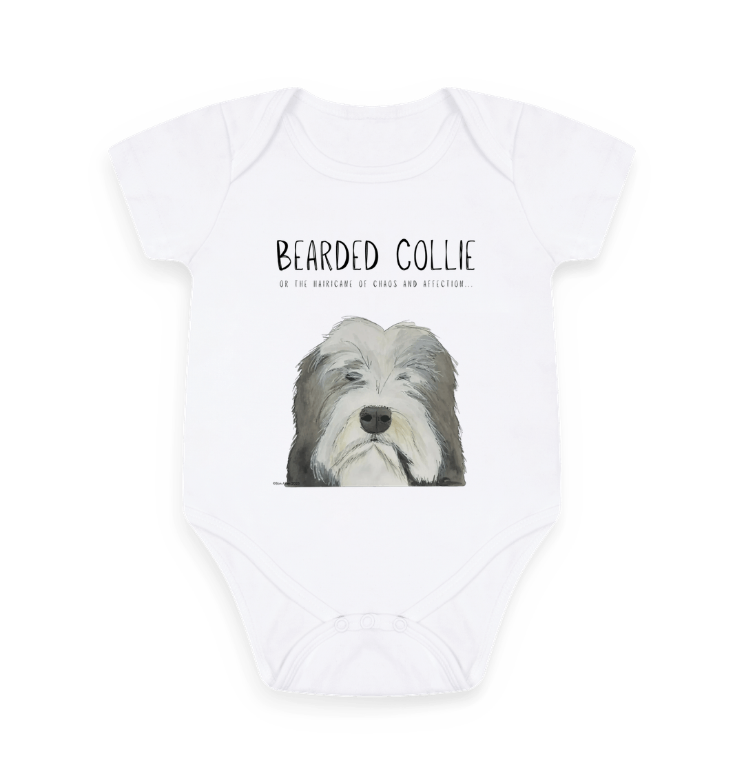Bearded Collie Baby Bodysuit: A Little Bundle of Chaos and Cuddles!