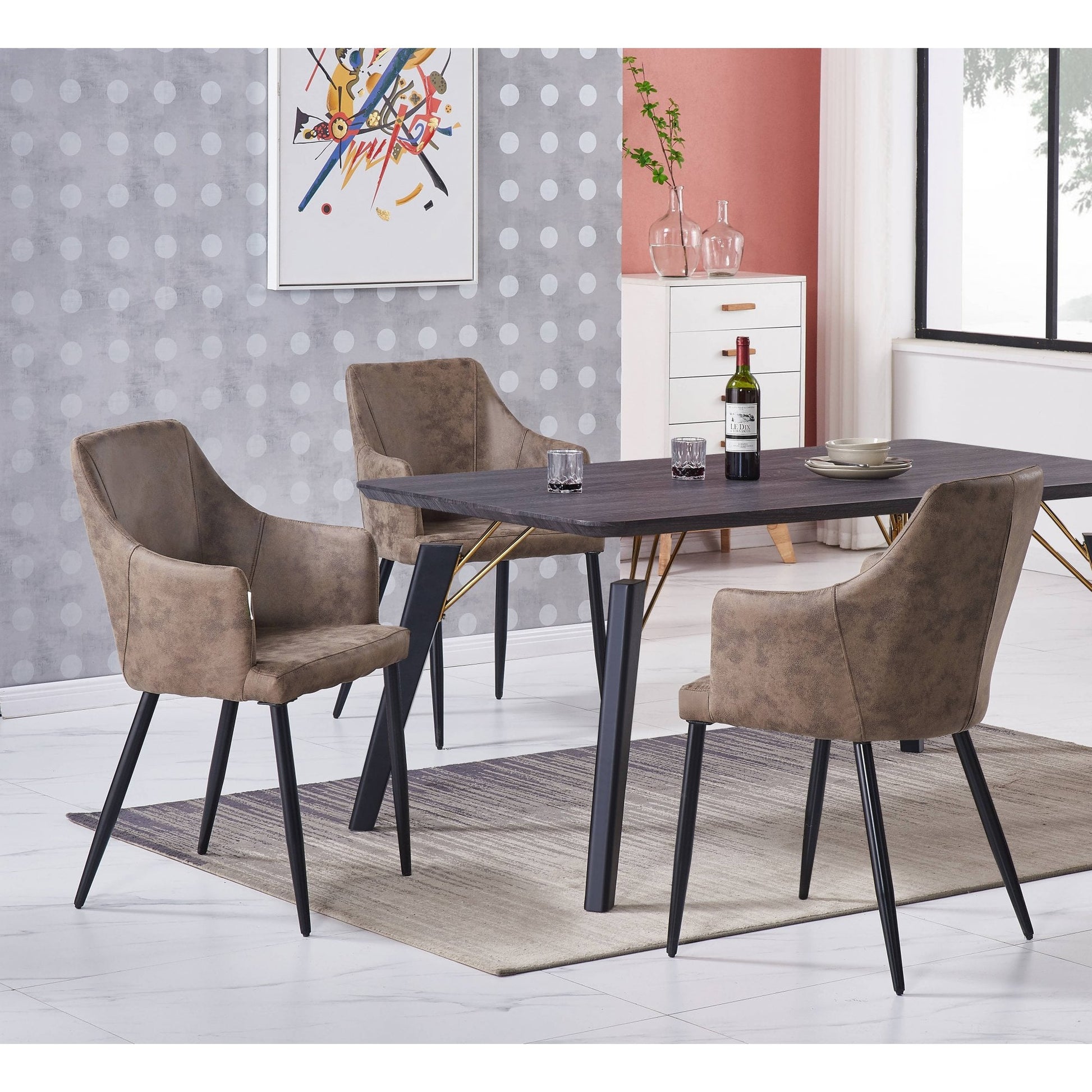 Zarah LUX faux leather chair