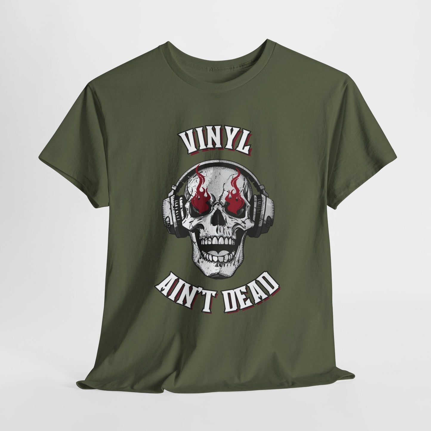 'Vinyl Ain't Dead' Skull Men's T-Shirt