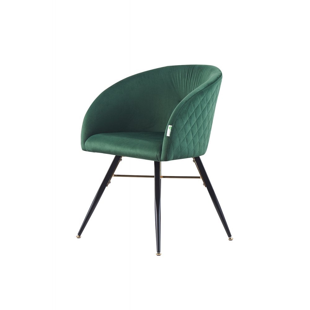 Vittorio LUX Velvet Dining Chair with Metal Legs - Perfect for Dining Room Living Room
