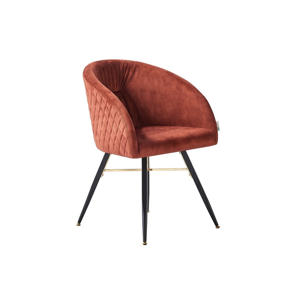 Vittorio LUX Velvet Dining Chair with Metal Legs - Perfect for Dining Room Living Room