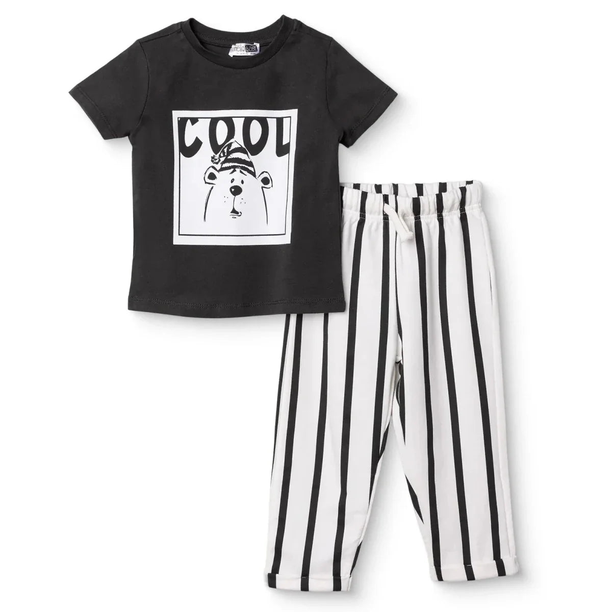HelloBaby Short Sleeve Jersey Baby T-Shirt & Trousers Set (6-9 Months to 4-5 Years)