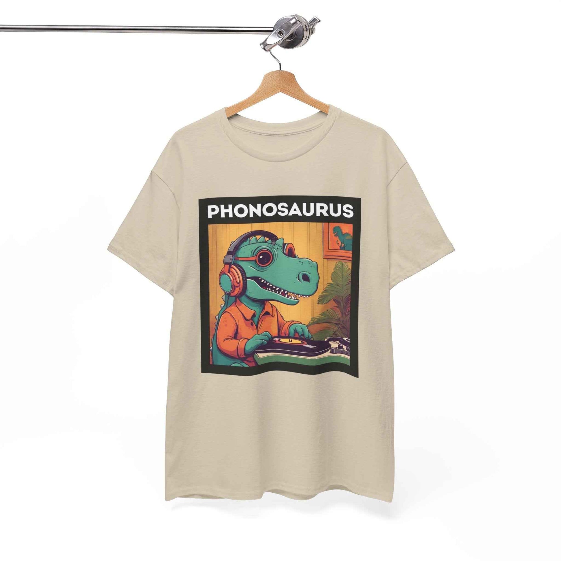 'Phonosaurus' Men's Vinyl T-Shirt