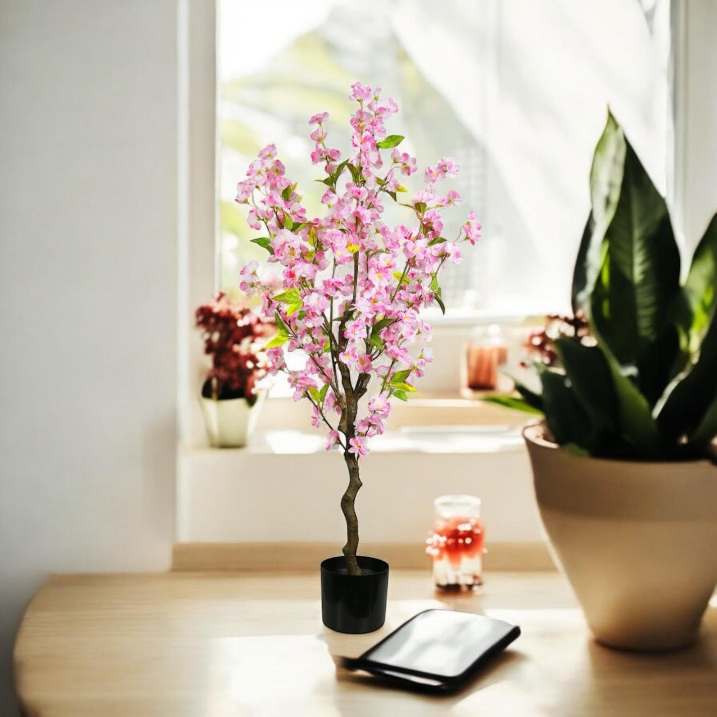 120CM ARTIFICIAL CHERRY TREE (PINK)